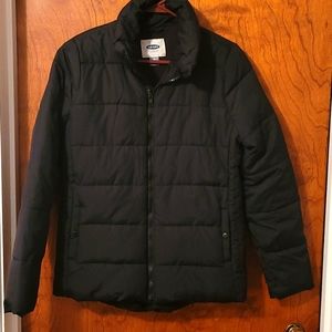 Black puffer coat, like new